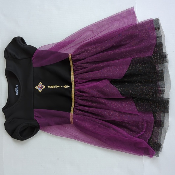 Disney Frozen II Sparkly Dress Girl Medium 7/8 Sparkling Grape - Picture 12 of 14